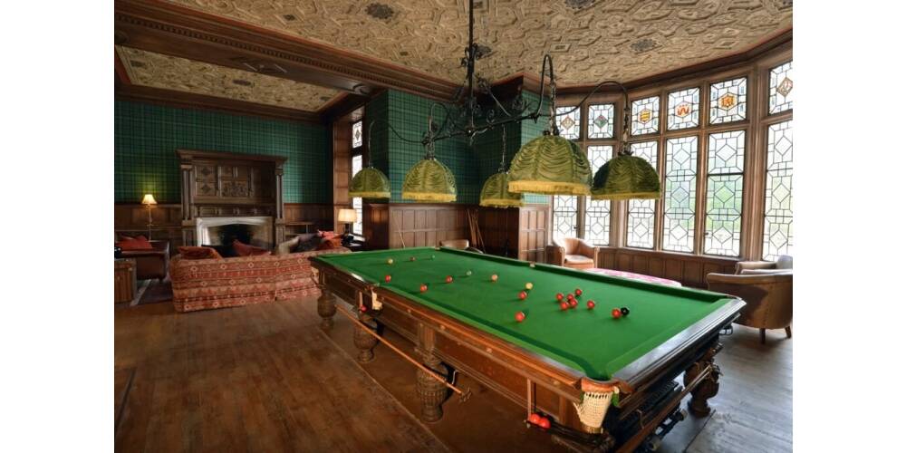 The Billiards Room in Ardross Castle, also known as The Traitors castle. 